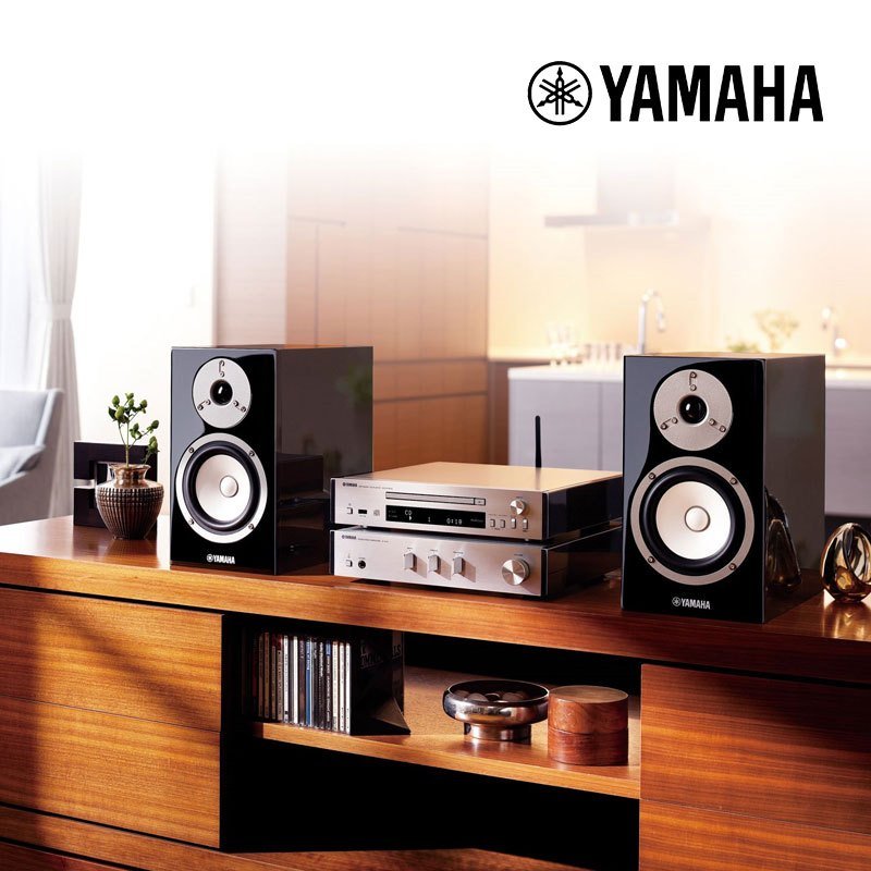 Yamaha/雅马哈 MCR-N770无线蓝牙WIFI多媒体组合音响 HIFI音箱 主机银色 箱体钢琴烤