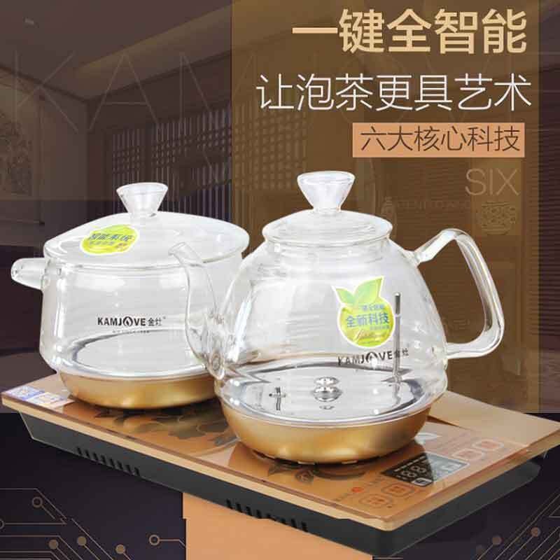 金灶（KAMJOVE）涌泉式全智能电热水壶玻璃电茶壶茶艺炉底部上水电茶炉茶具泡茶机H9(3