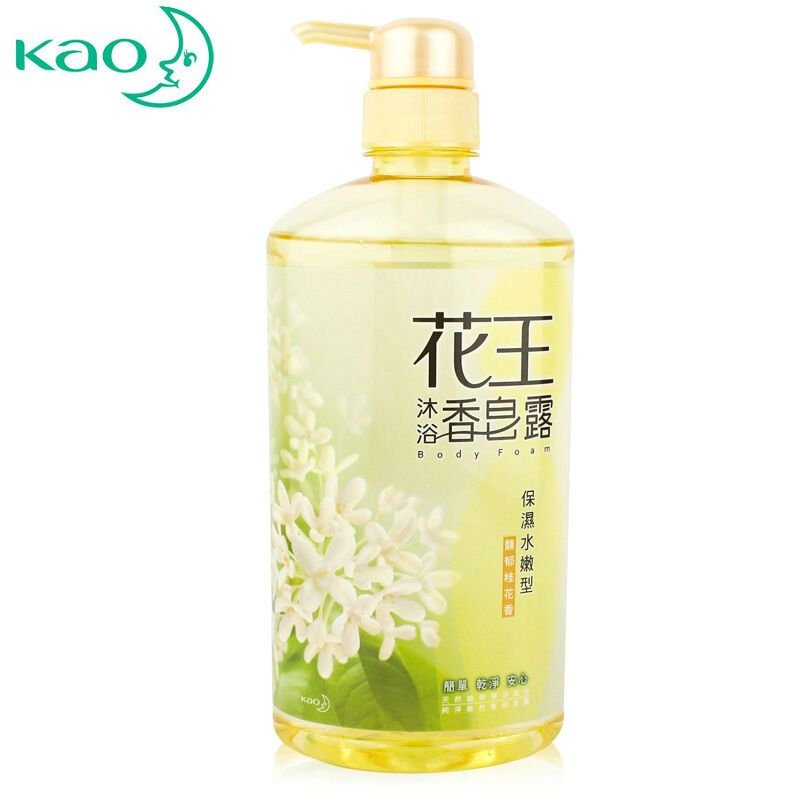 花王（KAO）花王沐浴露成人 各种肤质适用 保湿水润桂花香750ml/1瓶 1瓶装