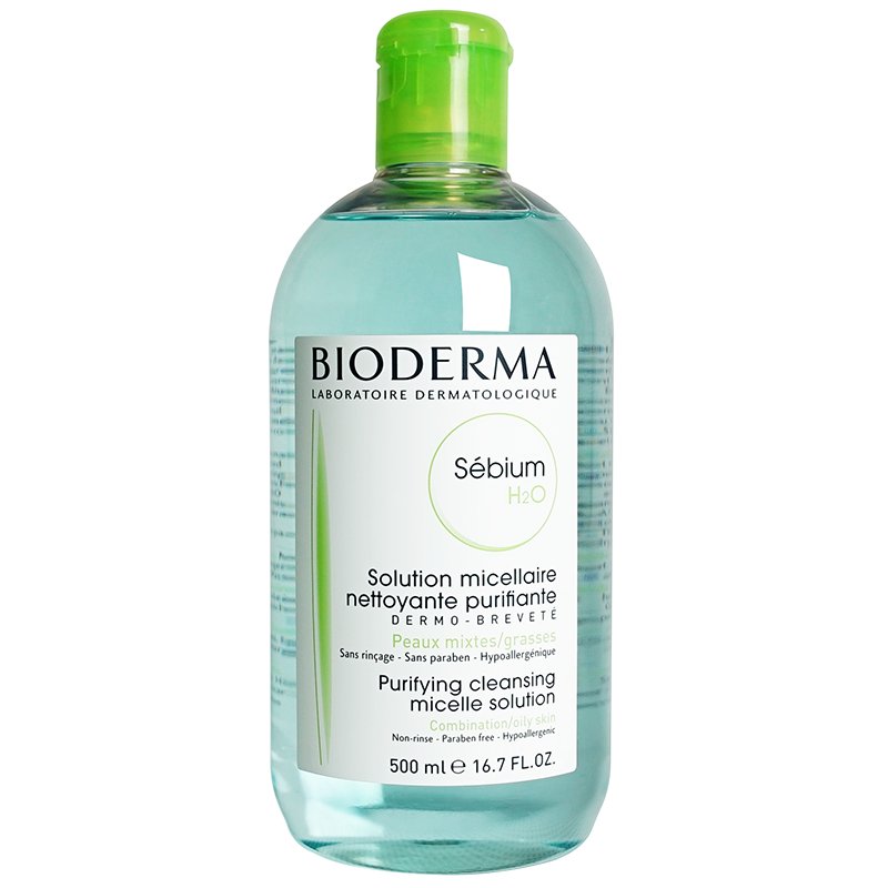 BIODERMA贝德玛卸妆水 蓝水适合混合型油性肌肤控油收缩毛孔 500ml