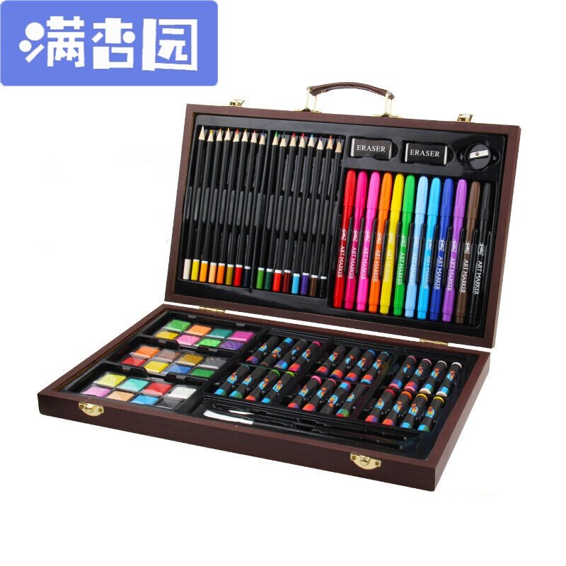 舒弗(LACHOUFFE)儿童画笔绘画套装礼盒小学生男孩女孩学习文具用品水彩笔生日