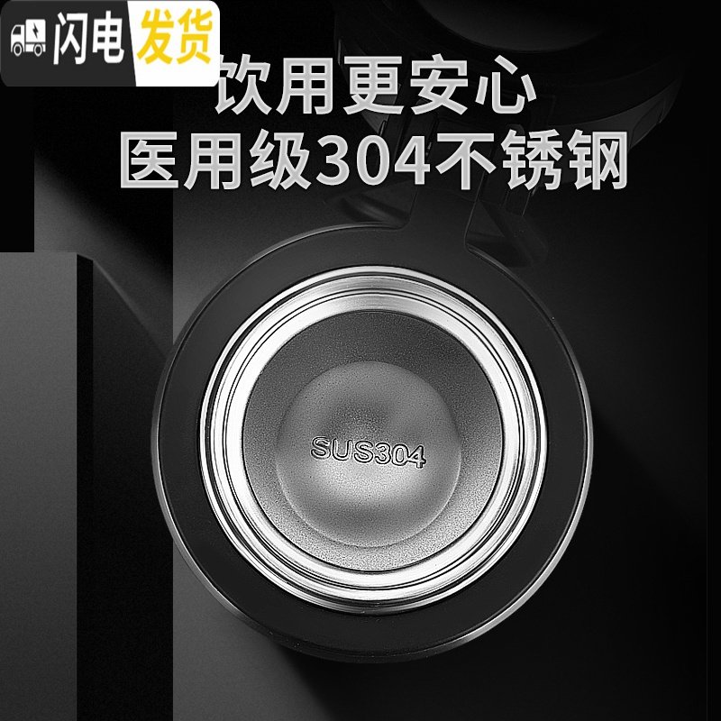 三维工匠大容量保温杯男女便携水杯茶杯子1000ml户外1L不锈钢壶800ml定制 咖啡色800ml