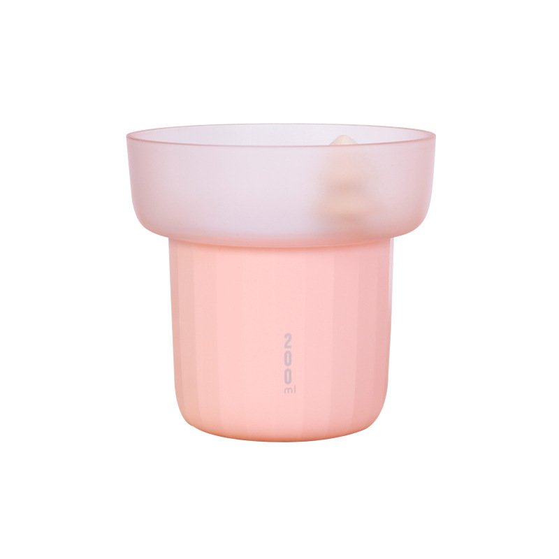 家用空气大容量小夜灯办公桌面静音香薰喷雾加湿器 粉色 200ml_401