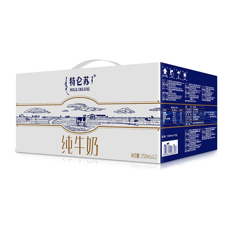 蒙牛 特仑苏纯牛奶 250ml*12包