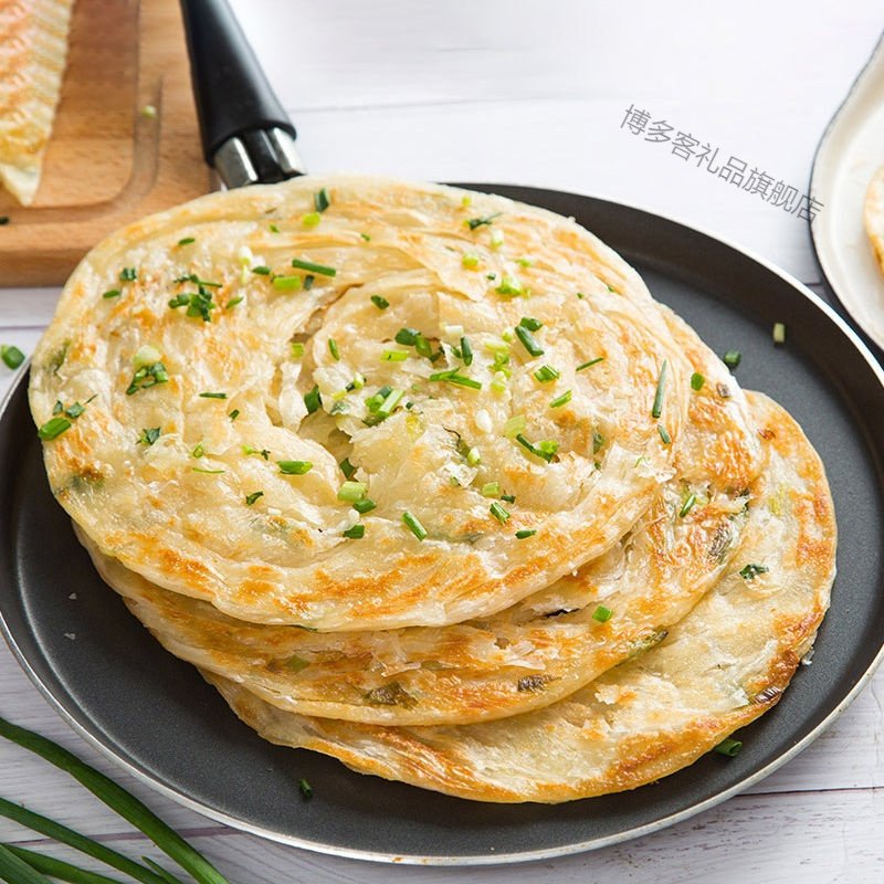 湛航 老上海葱油饼葱花饼原味手抓饼 速冻饼方便速食批发一箱装 手抓饼60克30片