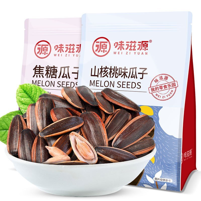 味滋源山核桃焦糖味瓜子500g袋装葵花籽坚果炒货零食特产批发 山核桃味500g