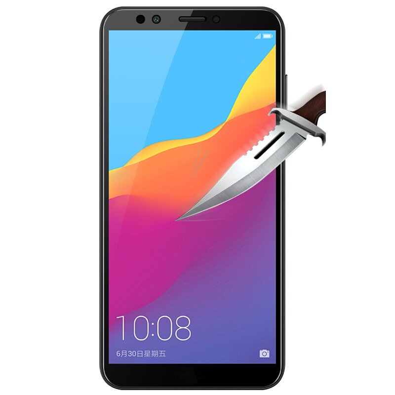 【送手机壳】轻万华为畅享8钢化膜honor全屏玻璃贴膜huawei黑色128gb 华为