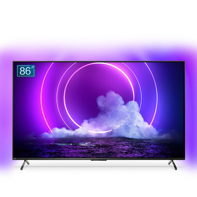 飞利浦游戏电视G1 MAX 86英寸 120Hz 4K全面屏 环景光 HDMI2.1 网络智能液晶电视86PUF9066