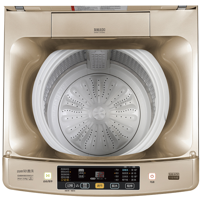 海尔(Haier)8.5公斤直驱变频全自动波轮洗衣机 双智能系统 特色免清洗科技 1R8892