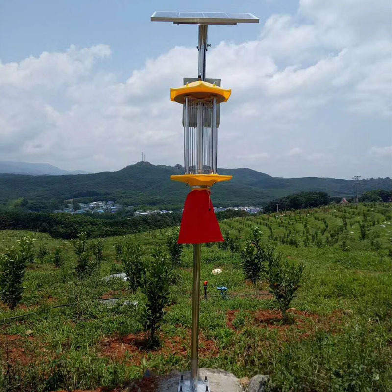 太阳能杀虫灯农用灭虫诱虫户外频振式鱼塘养殖果园光控雨控灭蚊灯 三维工匠 接电中型杀虫灯头