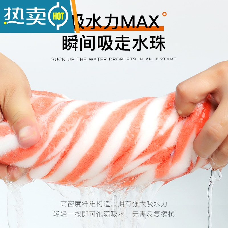 XIANCAI干发帽吸水速干加厚2021新款女发巾擦头发毛巾浴帽器包头巾 条纹蝴蝶结灰色【干发帽】