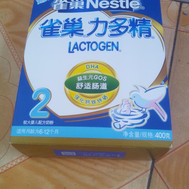 雀巢(nestle)力多精较大婴儿配方奶粉2段(6-12个月)400g 进口奶源