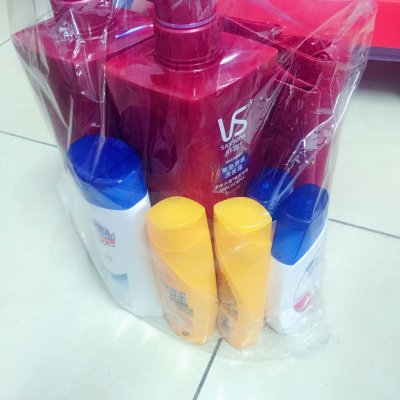 沙宣垂坠质感洗发水750ml*2 海飞丝丝质柔滑洗发水80ml*2 飘柔焗油