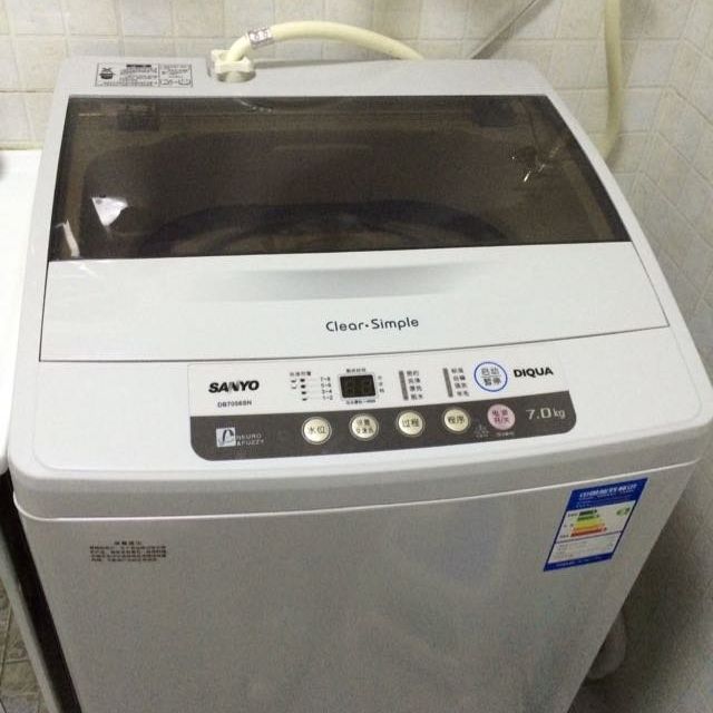三洋帝度sanyodb7056sn7公斤下排水波轮洗衣机亮灰色
