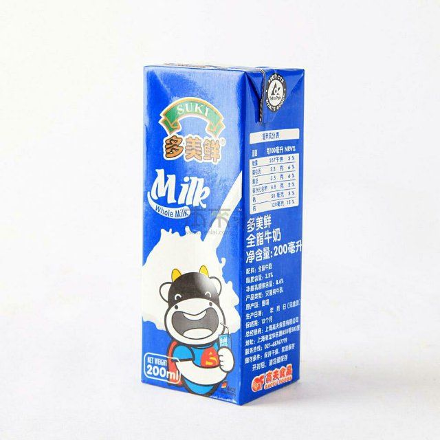 【苏宁自营】suki 多美鲜 全脂纯牛奶 200ml*30盒 整箱 德国进口