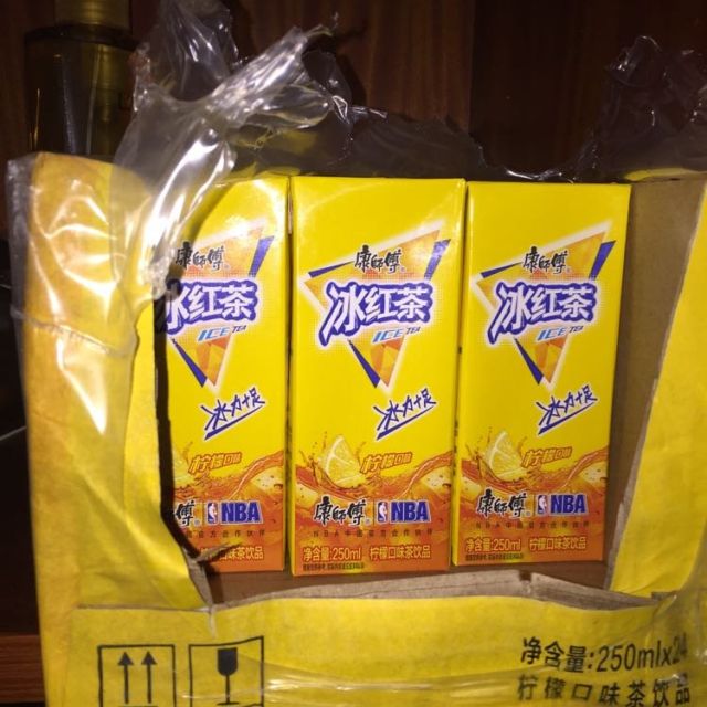 康师傅冰红茶柠檬味250ml24包整箱柠檬茶饮料聚餐家庭箱装