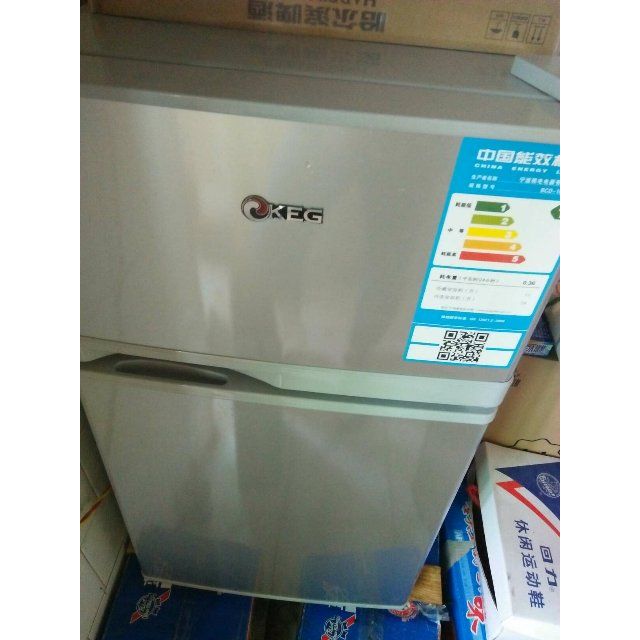 韩电冰箱bcd-101gm横拉丝 双门小冰箱