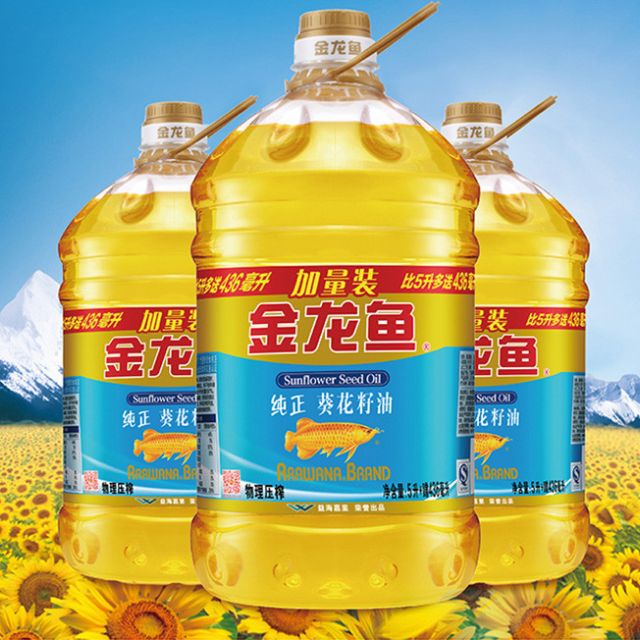 > 金龙鱼纯正葵花籽油5.436l商品评价 > 味道还可以 包装的确.