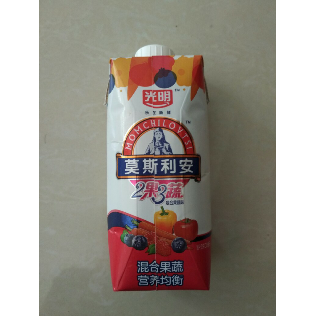 莫斯利安2果3蔬 混合果蔬风味酸牛奶 常温酸奶 350g*6盒