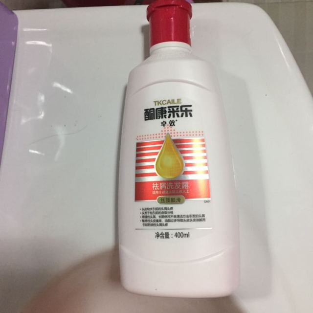 采乐 酮康采乐去屑洗发水400ml(丝质顺滑)洗发露男女士 控油去屑 洗发