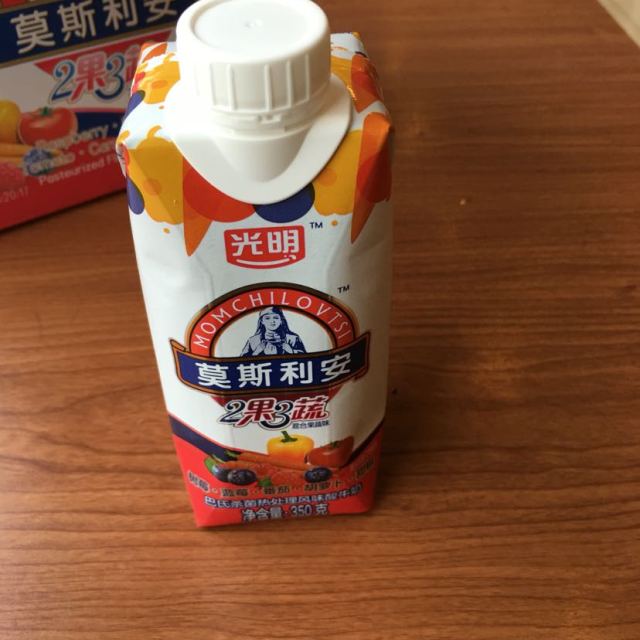 莫斯利安2果3蔬 混合果蔬风味酸牛奶 常温酸奶 350g*6盒