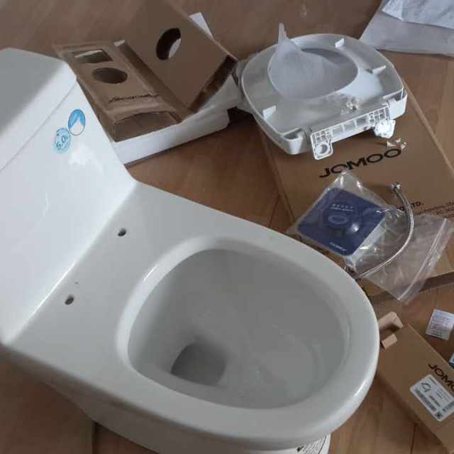 九牧(jomoo)虹吸式抽水马桶坐便器节水防臭座便器11173 11173马桶 305