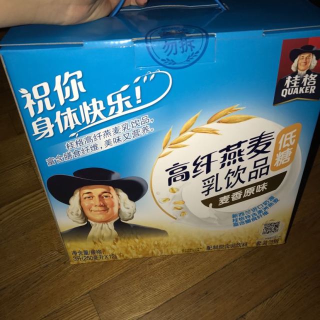 饮料饮品 含乳饮料 桂格(quaker) 【苏宁超市】桂格高纤燕麦乳麦香
