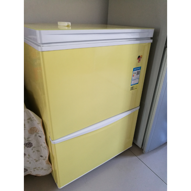 海尔(haier)lw-120hcd(黄色) 120升家用冰柜 立卧组合单温卧式冷柜