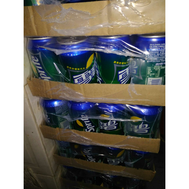 可口可乐 雪碧 柠檬味汽水 易拉罐 330ml*24罐/箱 (新