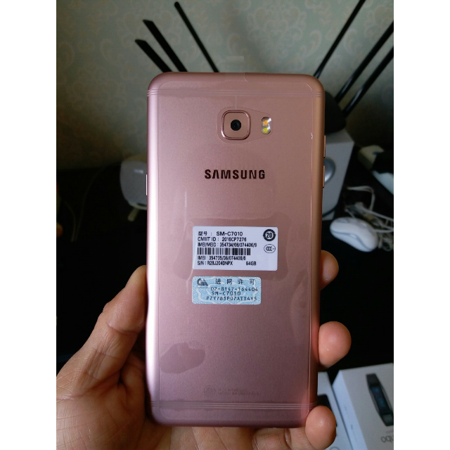 > 三星galaxy c7pro(c7010) 4 64g版 蔷薇粉 全网通4g手机 双卡双待