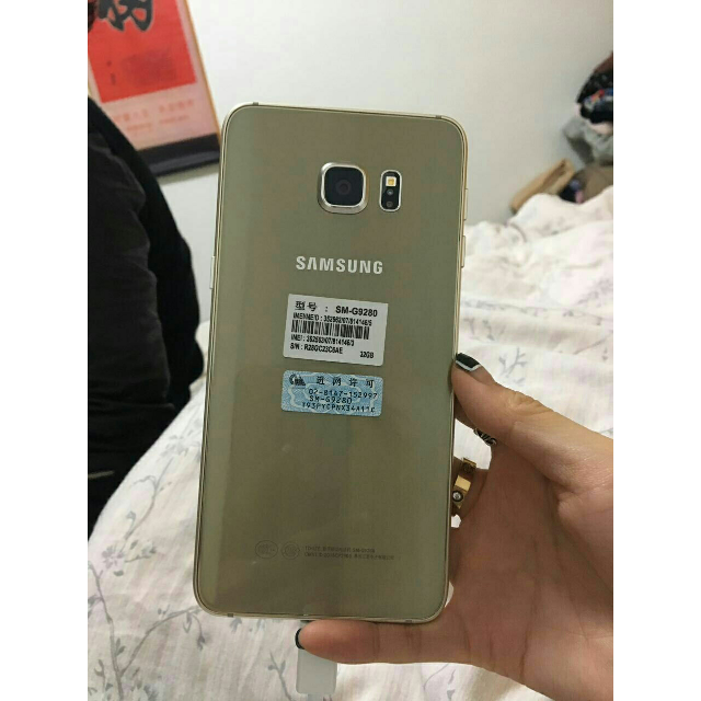 三星galaxy s6 edge (g9280)32g版 金 全网通4g手机 双卡双待