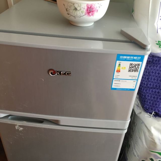韩电kegbcd101gm101升双门冰箱静音节能循环制冷租房宿舍优选小冰箱