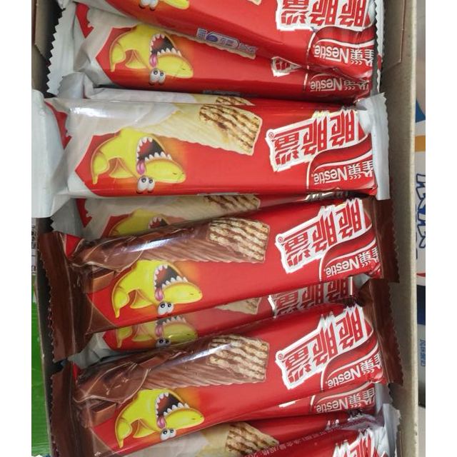 【苏宁易购超市】雀巢脆脆鲨 巧克力味威化饼干 24 8条促销装(24 8)x