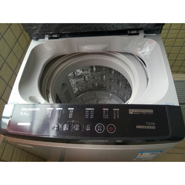 创维(skyworth)t60b 6公斤波轮洗衣机 智能模糊感应 量衣进水 360°