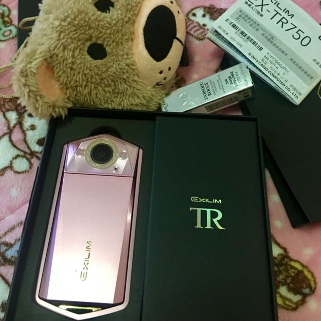 【官方旗舰店】【新品上架】卡西欧(casio) tr750数码相机 粉色 超薄