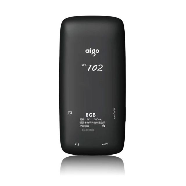 爱国者(aigo)mp3-102跑步运动型蓝牙mp3播放器无损hifi音乐有屏迷你