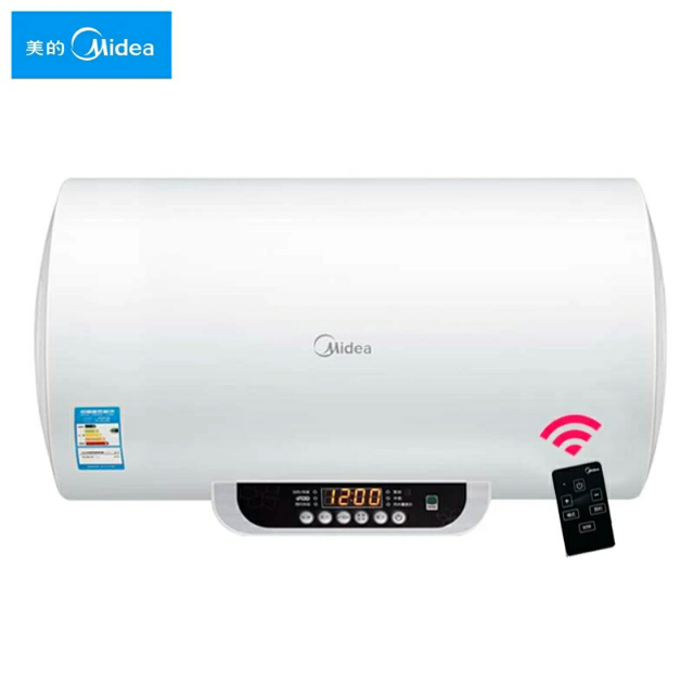 美的(midea)80l电热水器f80-21wb1(e)(遥控)2100w双管加热 e 增容