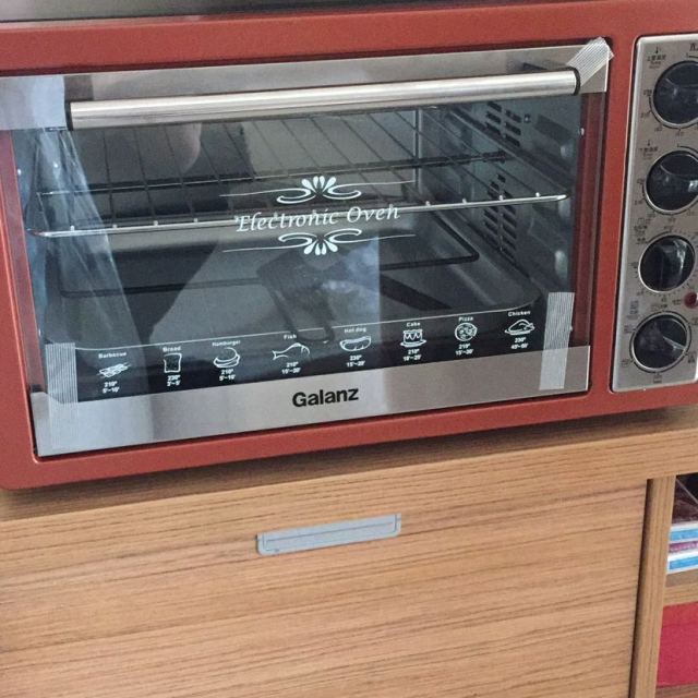 电烤箱k3 30l光波免预热 上下独立控温 带旋叉 3d热风循环 家用电烤箱