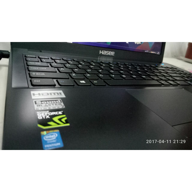 笔记本 神舟(hasee) 神舟(hasee)战神k660d-g4d1 intel g4400 8g gtx