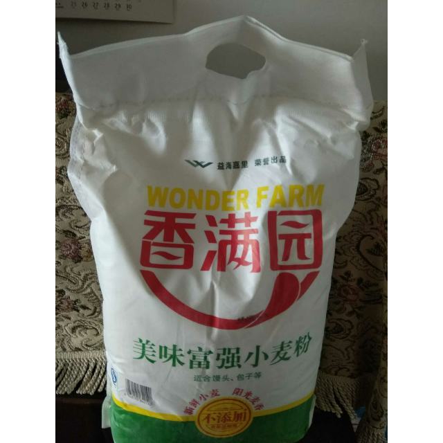 香满园 美味富强粉 5kg 袋装商品评价 第一次买这个面粉,外.