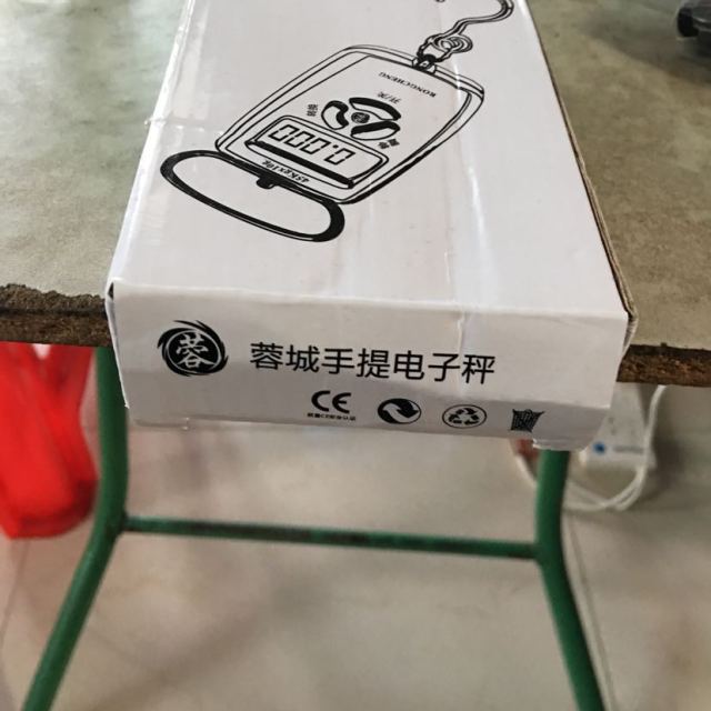蓉城手提电子称弹簧秤称重迷你高精度便携式手提秤快递称行李秤金色
