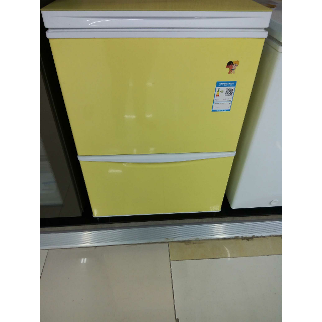 海尔(haier)lw-120hcd(黄色) 120升家用冰柜 立卧组合单温冷冻柜 小型