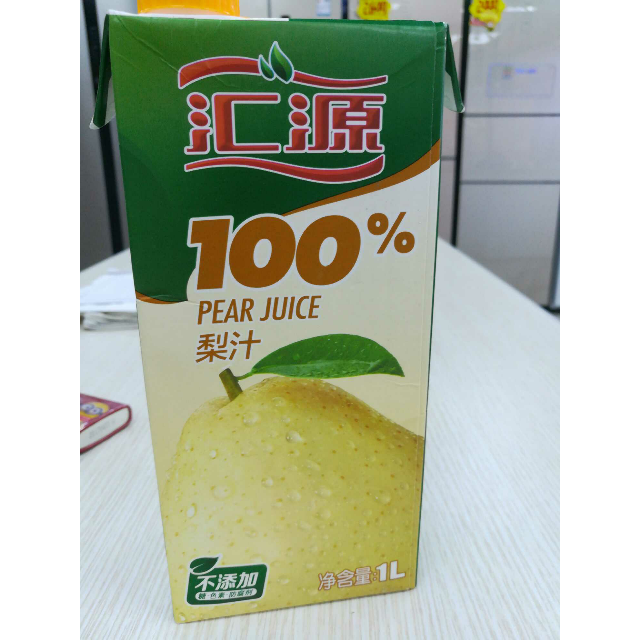 > 汇源100%梨果汁 1l/盒 单盒装 果汁饮料商品评价 > 好喝