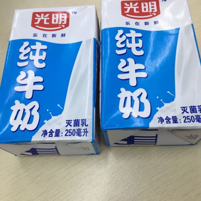 苏宁超市光明纯牛奶250ml24盒