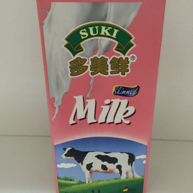 > suki多美鲜 脱脂纯牛奶1l*12盒整箱 德国进口商品评价 > 很好,性价