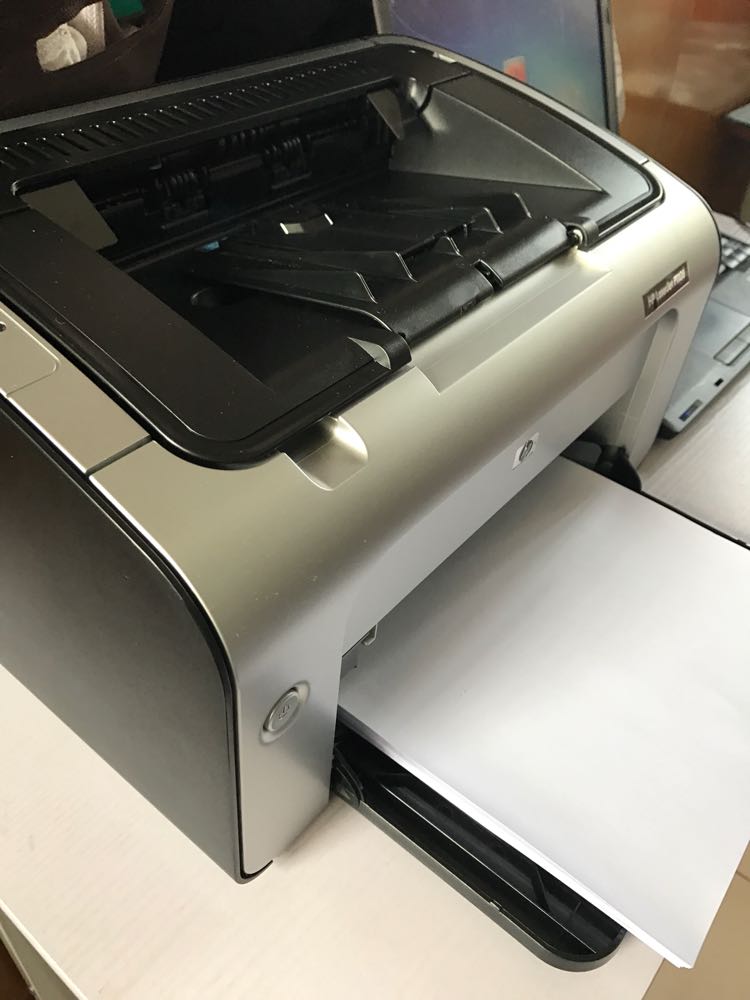 惠普(hp)p1106 黑白激光打印机 手动双面a4小型学生家用办公打印机