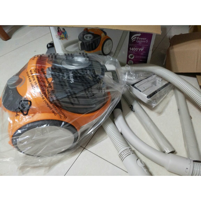 飞利浦(philips)吸尘器fc5822 家用卧式除螨大功率拒-绝尘埃无尘袋可