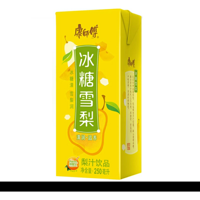 康师傅 冰糖雪梨250ml*24盒 箱装 果味饮品(新老包装随机发货)