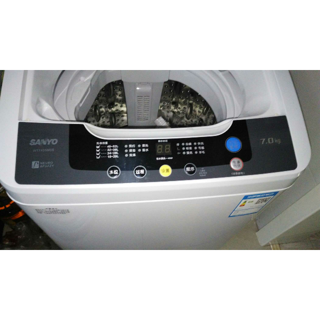 三洋帝度(sanyo wt7455m0s 7公斤 波轮洗衣机(亮灰色)下排水商品