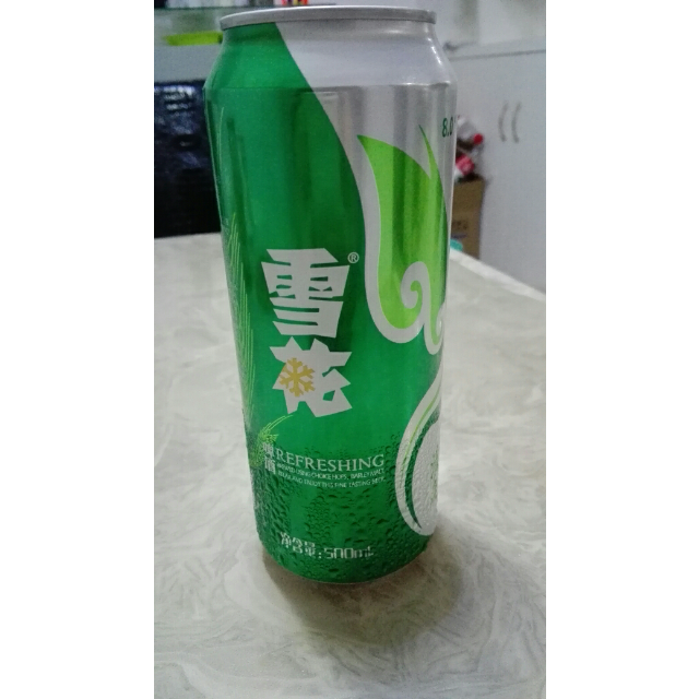 雪花啤酒(snowbeer)8度清爽 500ml*12听 整箱装